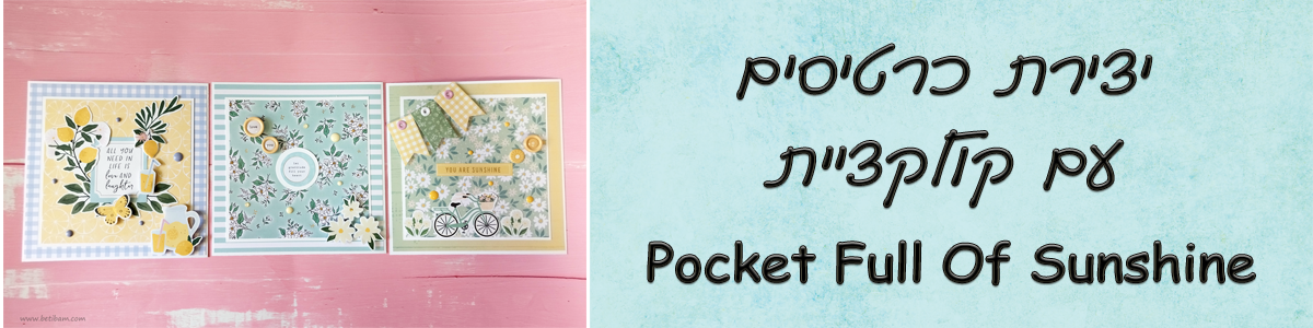יצירת כרטיסים עם קולקציית Pocket Full Of Sunshine