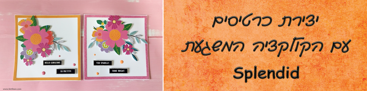 יצירת כרטיסים עם הקולקציה המשגעת Splendid
